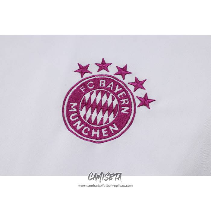 Chandal del Bayern Munich 2023-2024 Manga Corta Blanco - Pantalon Corto